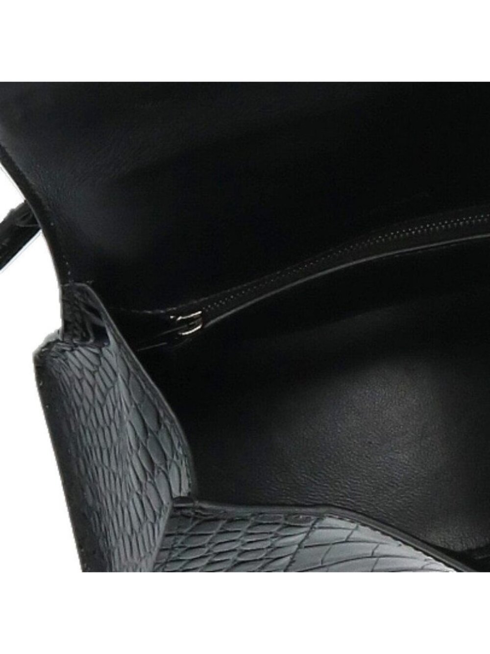 Balenciaga Hourglass Small Calfskin Croco Embossed Handbag - Picture 3 of 5